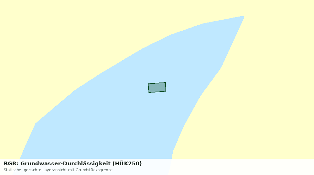 Statische Kartenansicht: BGR: Grundwasser-Durchlässigkeit (HÜK250)