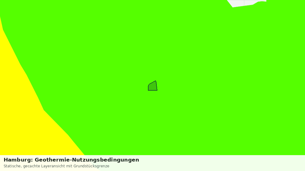 Statische Kartenansicht: Hamburg: Geothermie-Nutzungsbedingungen