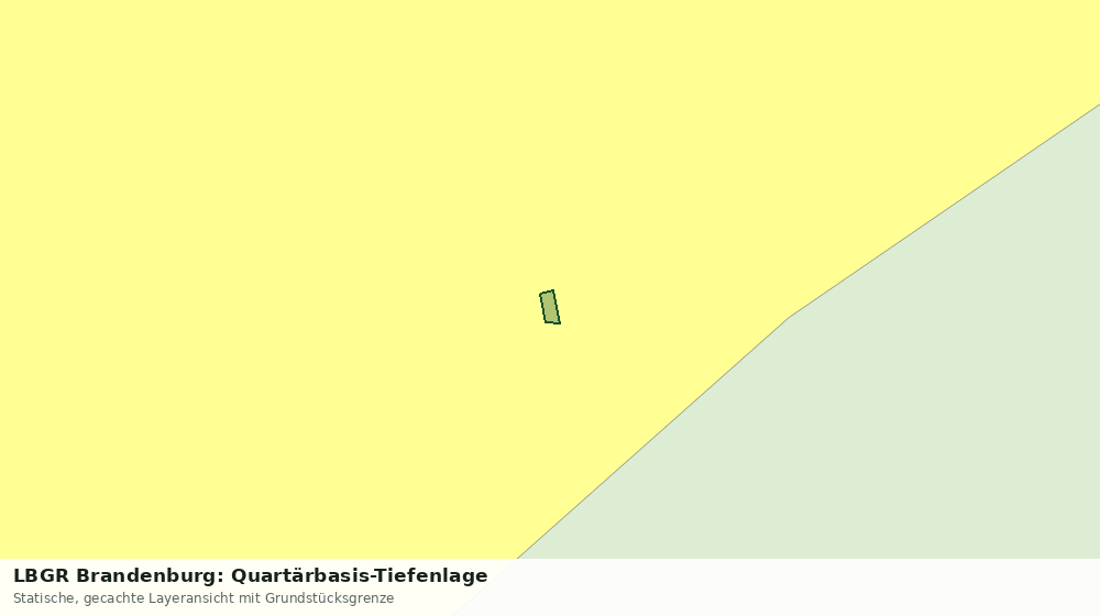 Statische Kartenansicht: LBGR Brandenburg: Quartärbasis-Tiefenlage