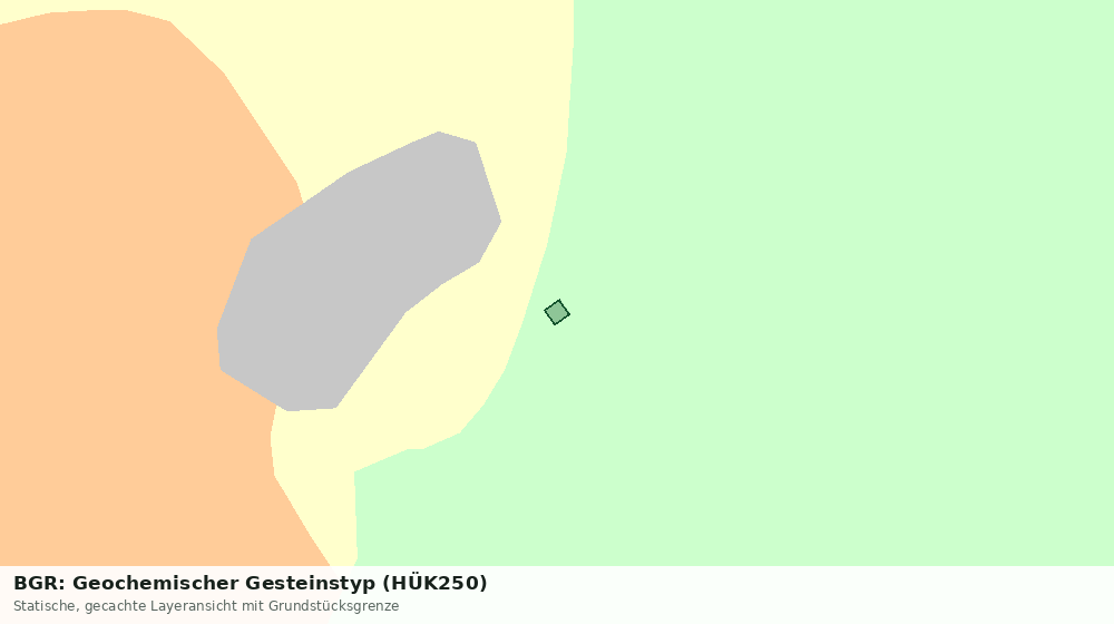 Statische Kartenansicht: BGR: Geochemischer Gesteinstyp (HÜK250)