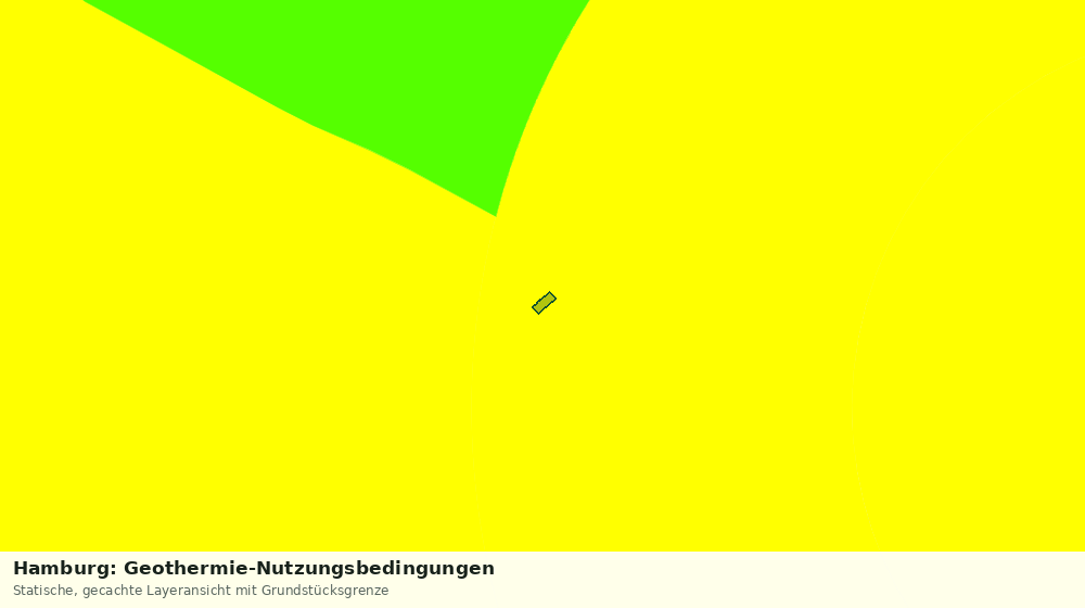 Statische Kartenansicht: Hamburg: Geothermie-Nutzungsbedingungen