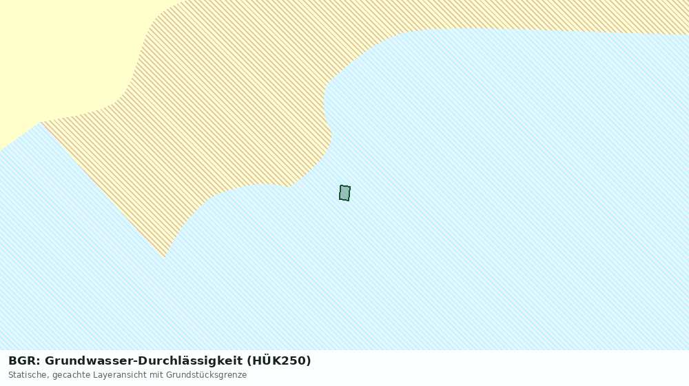 Statische Kartenansicht: BGR: Grundwasser-Durchlässigkeit (HÜK250)