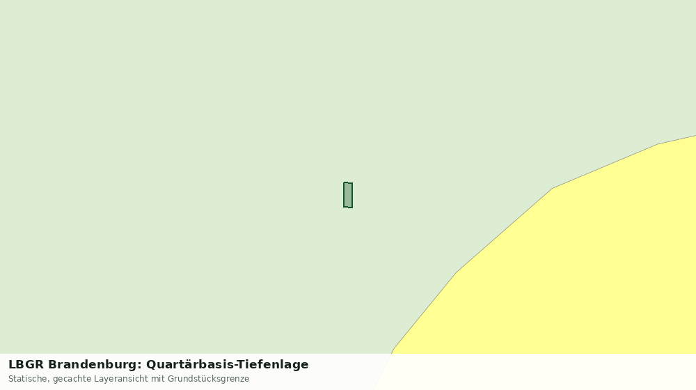 Statische Kartenansicht: LBGR Brandenburg: Quartärbasis-Tiefenlage