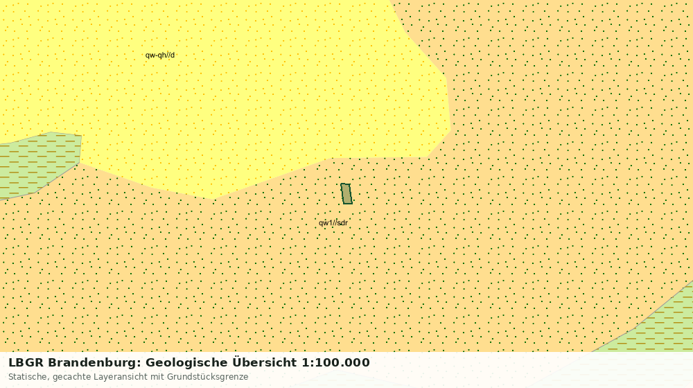 Statische Kartenansicht: LBGR Brandenburg: Geologische Übersicht 1:100.000
