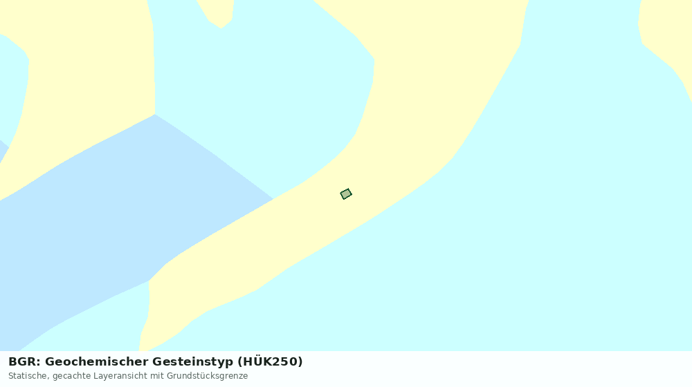 Statische Kartenansicht: BGR: Geochemischer Gesteinstyp (HÜK250)