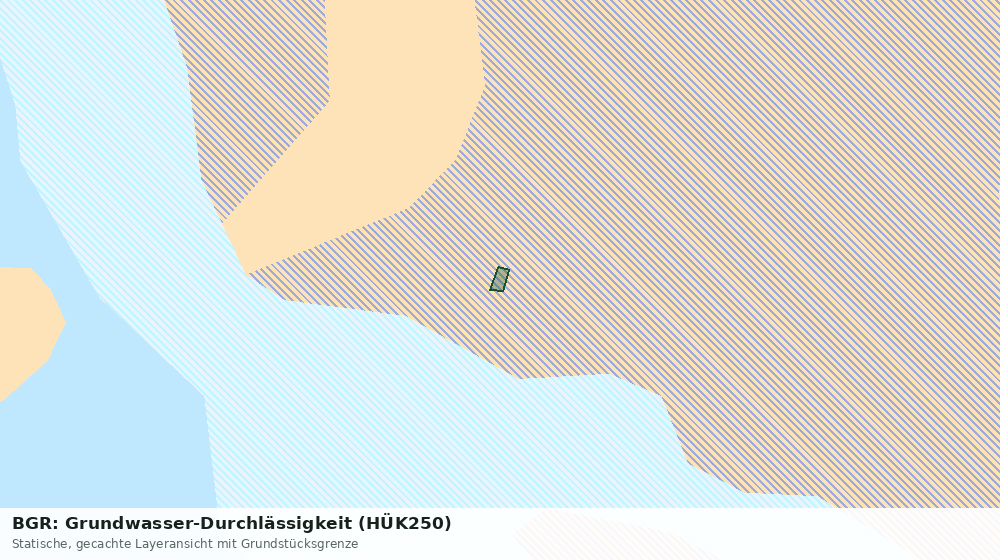 Statische Kartenansicht: BGR: Grundwasser-Durchlässigkeit (HÜK250)