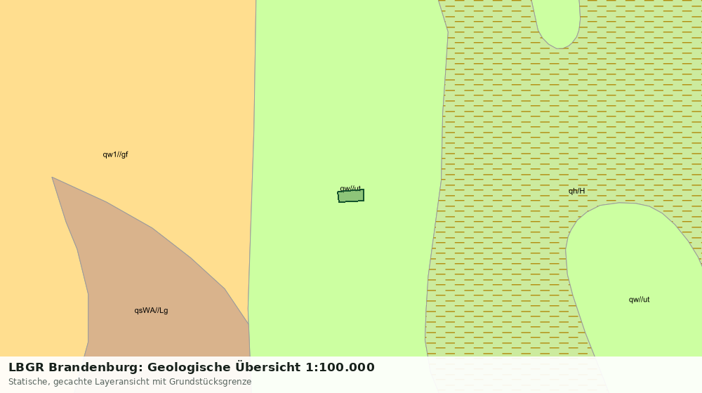 Statische Kartenansicht: LBGR Brandenburg: Geologische Übersicht 1:100.000