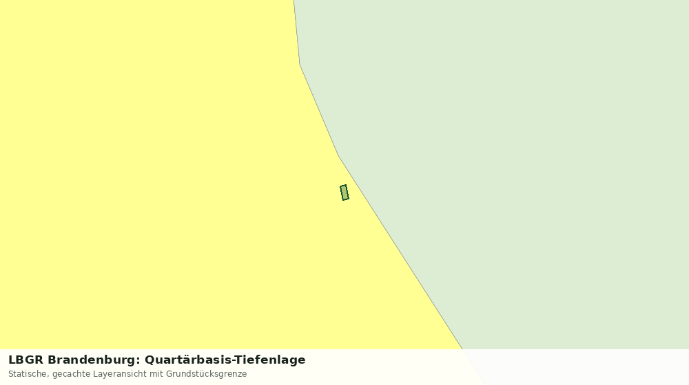 Statische Kartenansicht: LBGR Brandenburg: Quartärbasis-Tiefenlage