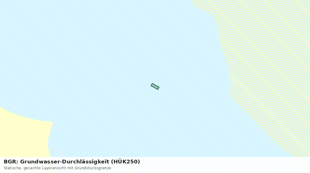 Statische Kartenansicht: BGR: Grundwasser-Durchlässigkeit (HÜK250)