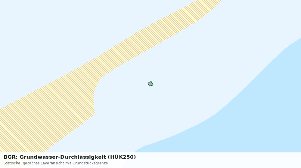 Statische Kartenansicht: BGR: Grundwasser-Durchlässigkeit (HÜK250)