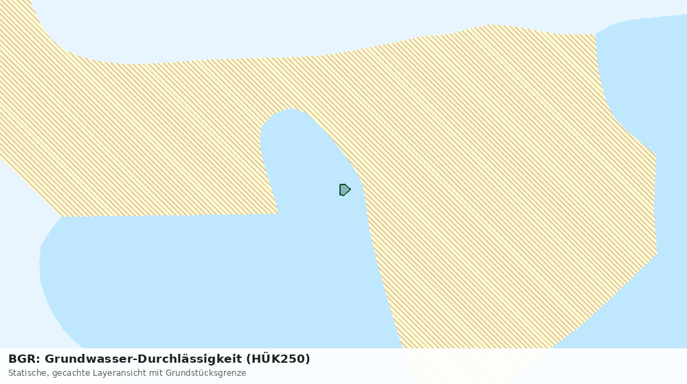 Statische Kartenansicht: BGR: Grundwasser-Durchlässigkeit (HÜK250)