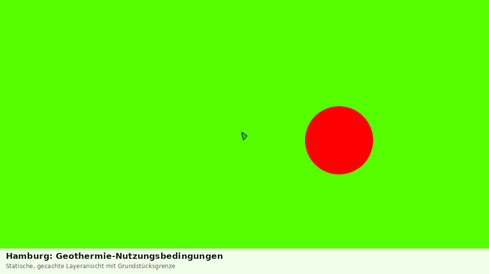 Statische Kartenansicht: Hamburg: Geothermie-Nutzungsbedingungen