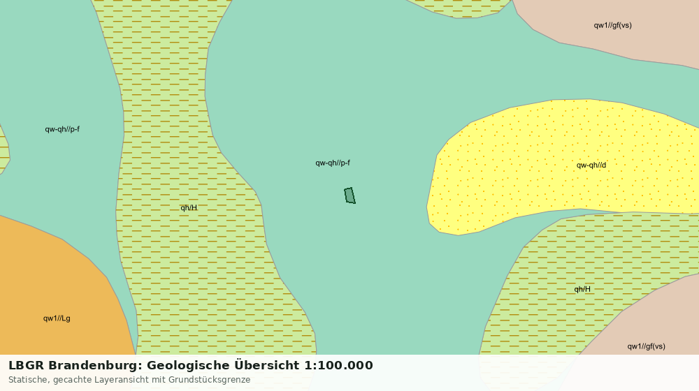 Statische Kartenansicht: LBGR Brandenburg: Geologische Übersicht 1:100.000