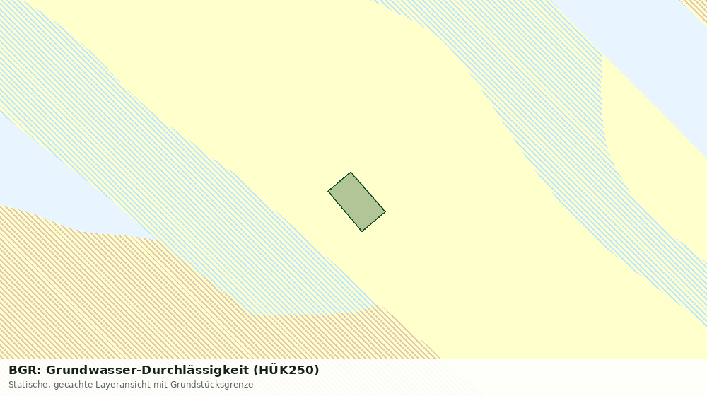 Statische Kartenansicht: BGR: Grundwasser-Durchlässigkeit (HÜK250)