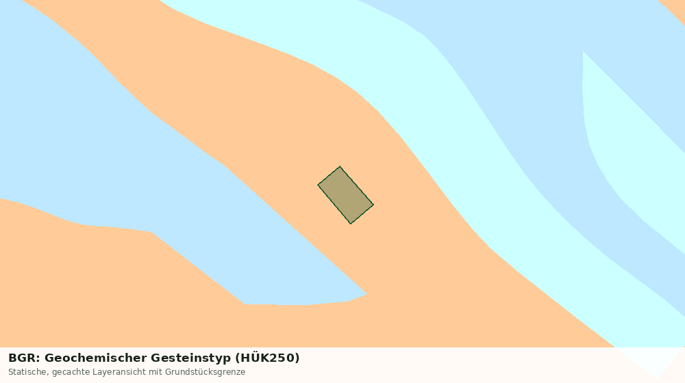 Statische Kartenansicht: BGR: Geochemischer Gesteinstyp (HÜK250)