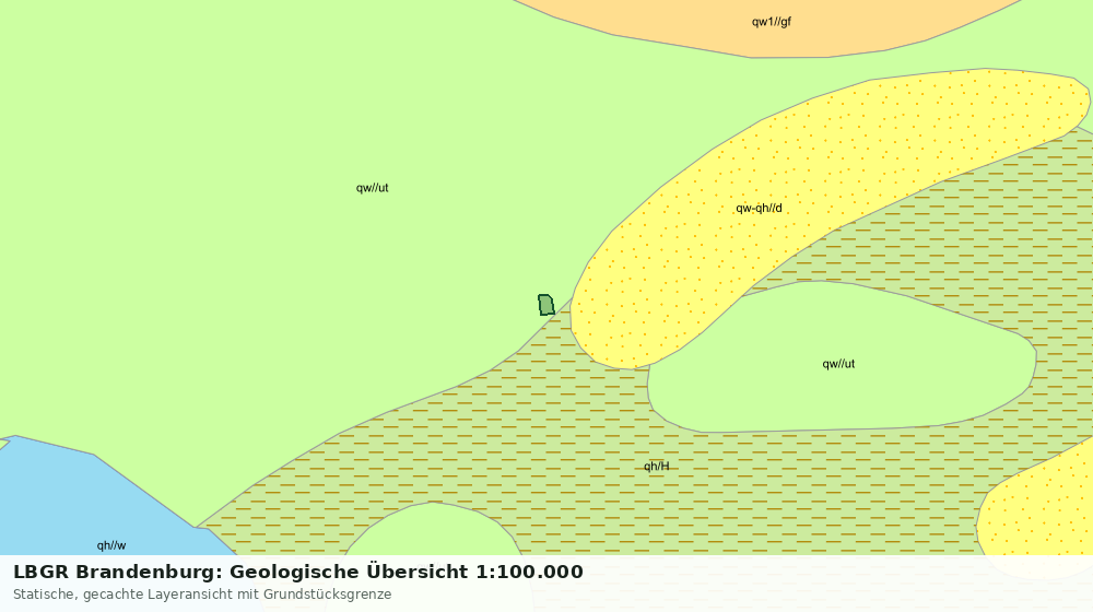 Statische Kartenansicht: LBGR Brandenburg: Geologische Übersicht 1:100.000