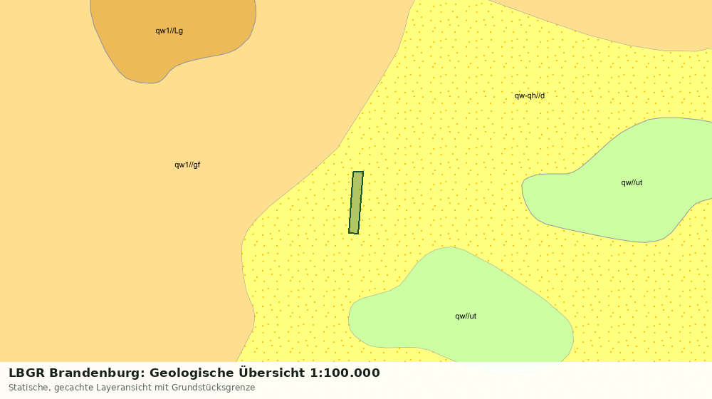 Statische Kartenansicht: LBGR Brandenburg: Geologische Übersicht 1:100.000