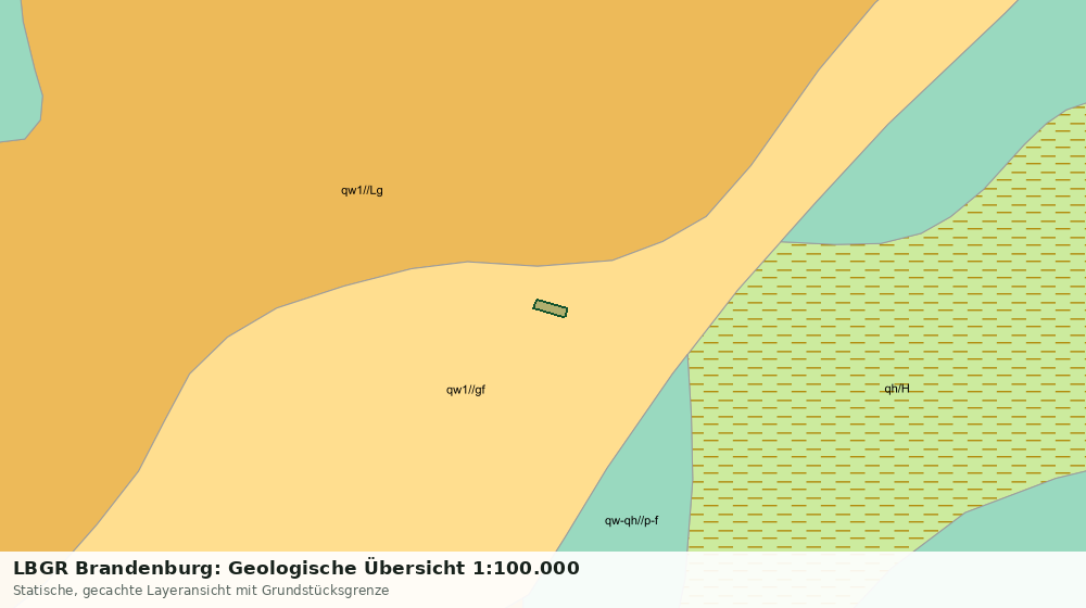 Statische Kartenansicht: LBGR Brandenburg: Geologische Übersicht 1:100.000