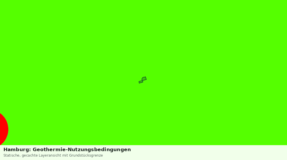 Statische Kartenansicht: Hamburg: Geothermie-Nutzungsbedingungen