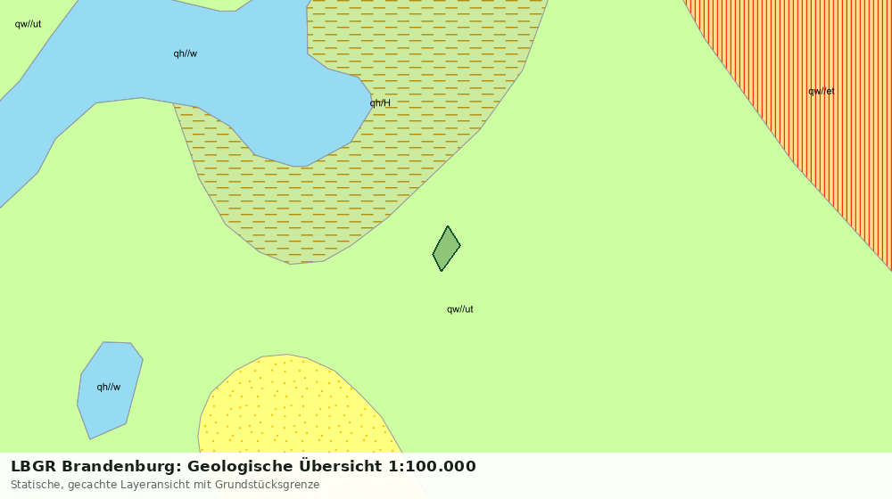 Statische Kartenansicht: LBGR Brandenburg: Geologische Übersicht 1:100.000