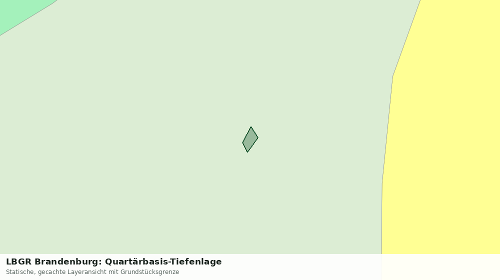 Statische Kartenansicht: LBGR Brandenburg: Quartärbasis-Tiefenlage