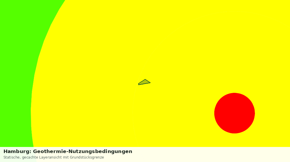 Statische Kartenansicht: Hamburg: Geothermie-Nutzungsbedingungen
