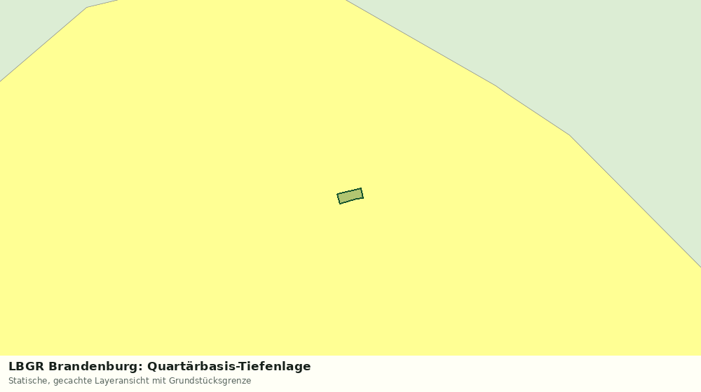 Statische Kartenansicht: LBGR Brandenburg: Quartärbasis-Tiefenlage