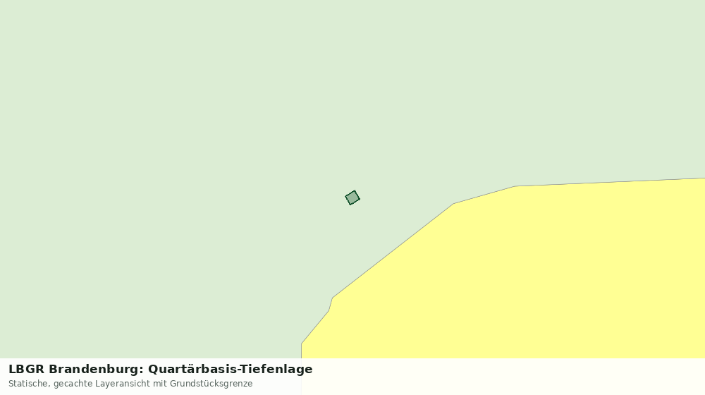 Statische Kartenansicht: LBGR Brandenburg: Quartärbasis-Tiefenlage