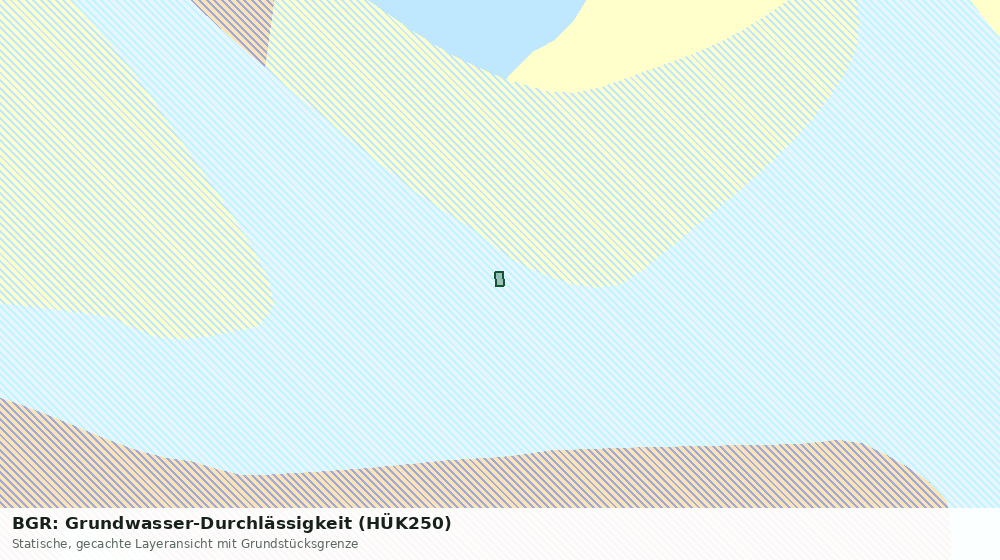 Statische Kartenansicht: BGR: Grundwasser-Durchlässigkeit (HÜK250)