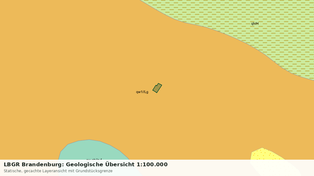 Statische Kartenansicht: LBGR Brandenburg: Geologische Übersicht 1:100.000