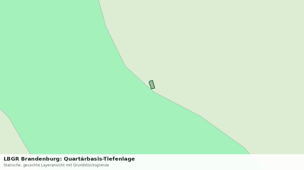 Statische Kartenansicht: LBGR Brandenburg: Quartärbasis-Tiefenlage