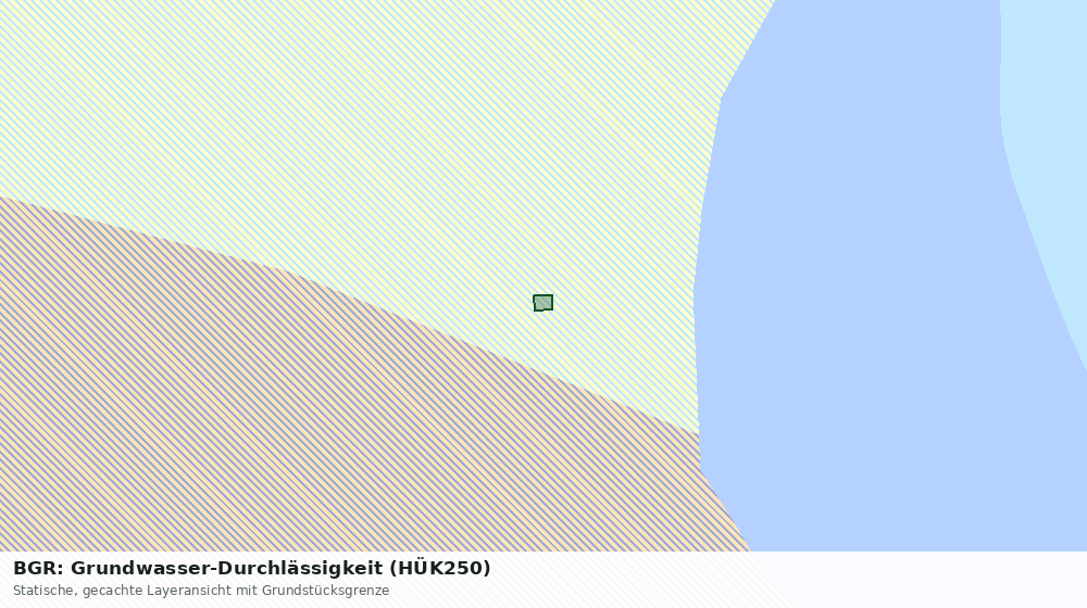 Statische Kartenansicht: BGR: Grundwasser-Durchlässigkeit (HÜK250)