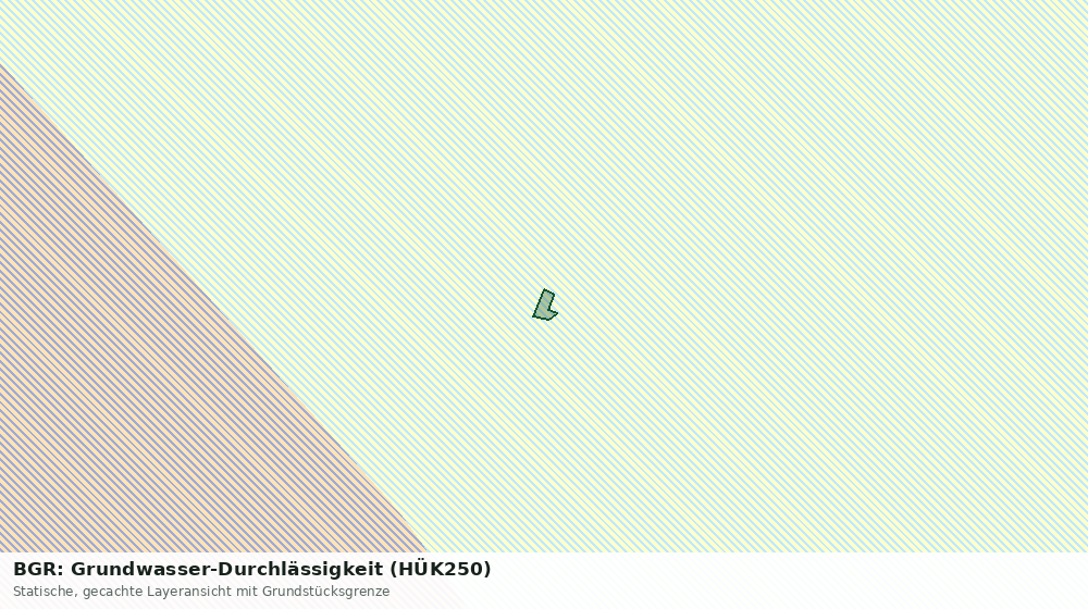 Statische Kartenansicht: BGR: Grundwasser-Durchlässigkeit (HÜK250)
