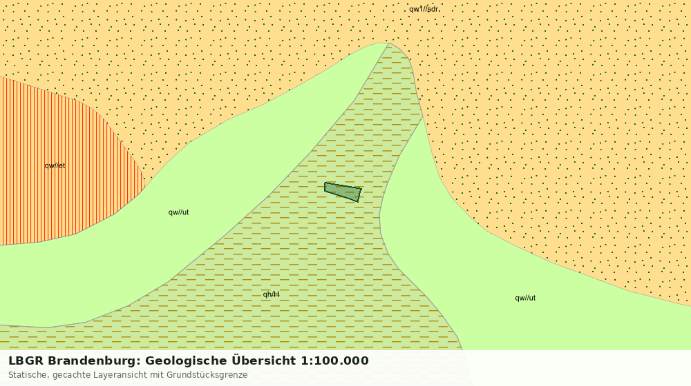 Statische Kartenansicht: LBGR Brandenburg: Geologische Übersicht 1:100.000