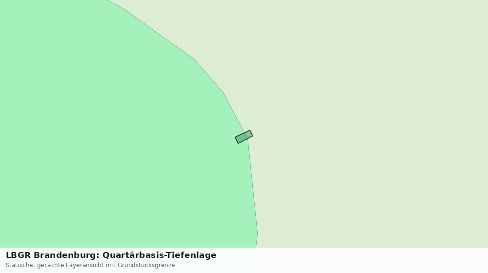 Statische Kartenansicht: LBGR Brandenburg: Quartärbasis-Tiefenlage
