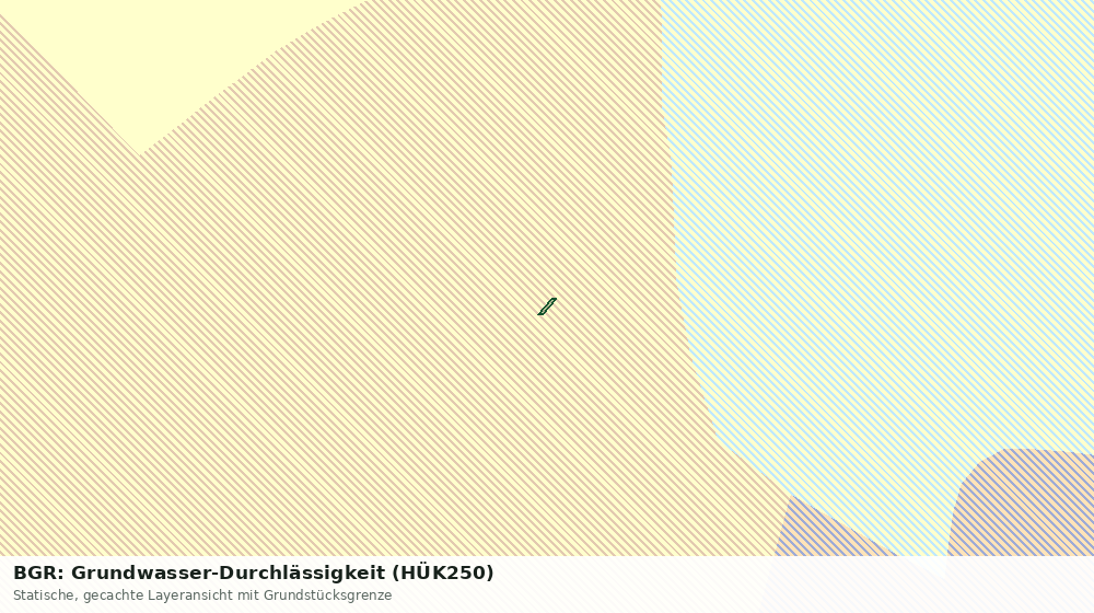 Statische Kartenansicht: BGR: Grundwasser-Durchlässigkeit (HÜK250)