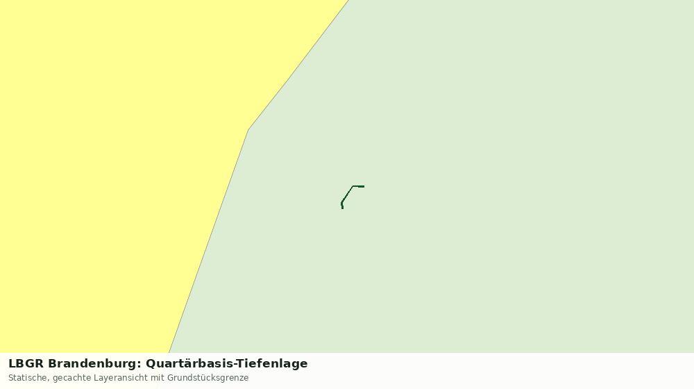 Statische Kartenansicht: LBGR Brandenburg: Quartärbasis-Tiefenlage