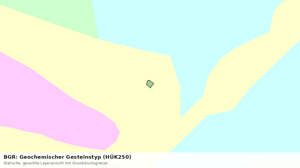 Statische Kartenansicht: BGR: Geochemischer Gesteinstyp (HÜK250)