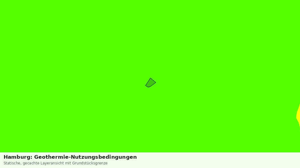Statische Kartenansicht: Hamburg: Geothermie-Nutzungsbedingungen