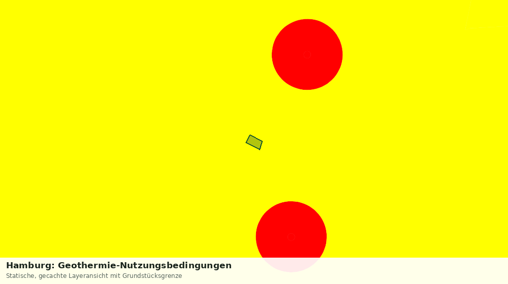 Statische Kartenansicht: Hamburg: Geothermie-Nutzungsbedingungen