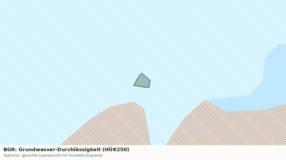 Statische Kartenansicht: BGR: Grundwasser-Durchlässigkeit (HÜK250)