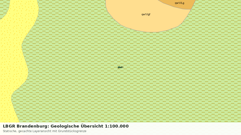 Statische Kartenansicht: LBGR Brandenburg: Geologische Übersicht 1:100.000