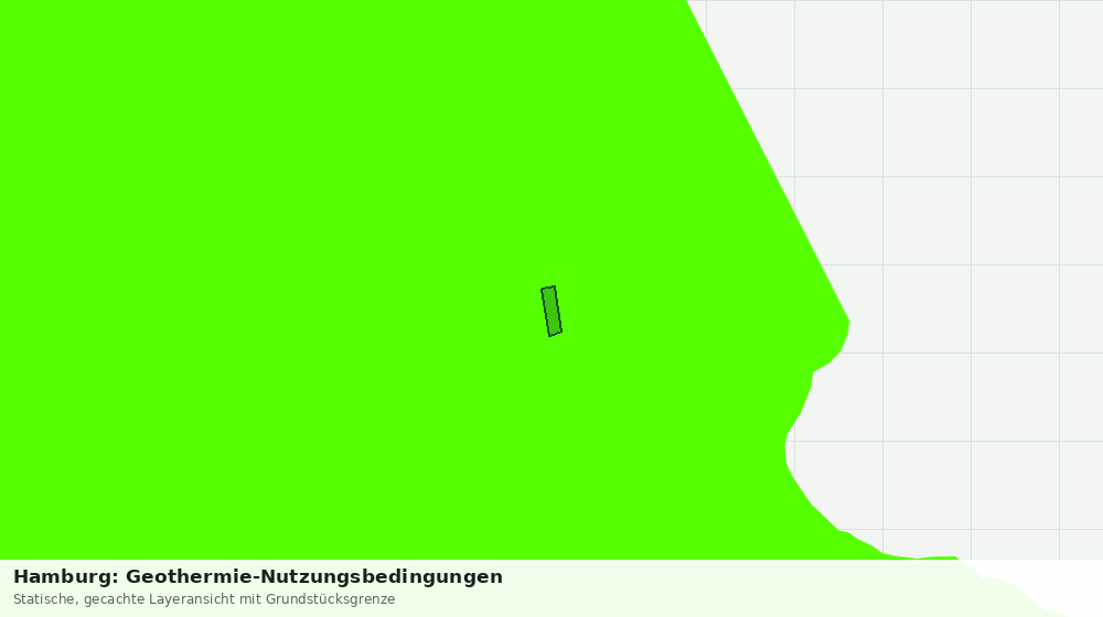 Statische Kartenansicht: Hamburg: Geothermie-Nutzungsbedingungen