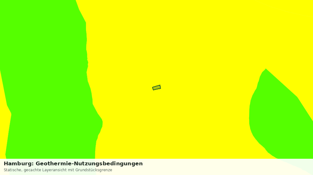 Statische Kartenansicht: Hamburg: Geothermie-Nutzungsbedingungen