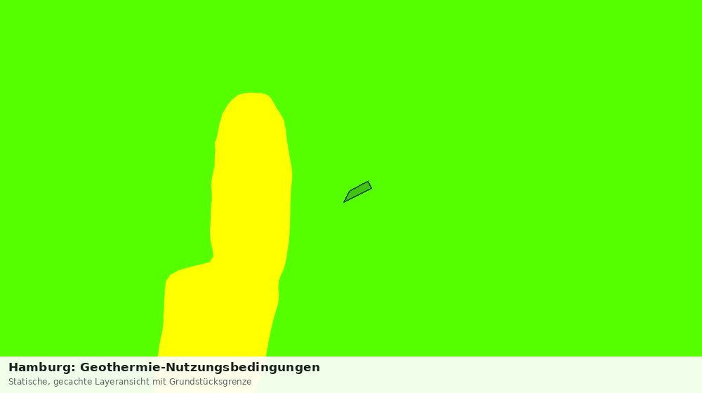 Statische Kartenansicht: Hamburg: Geothermie-Nutzungsbedingungen
