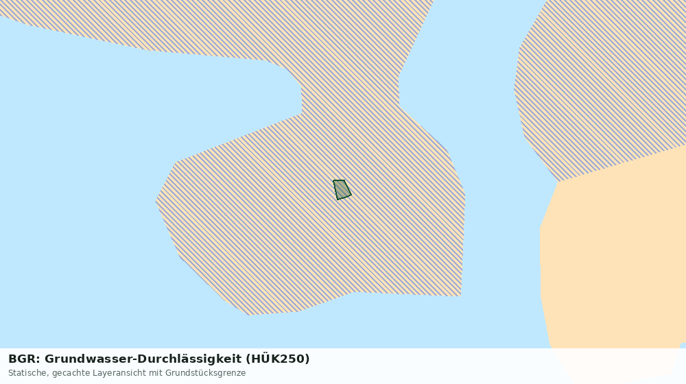 Statische Kartenansicht: BGR: Grundwasser-Durchlässigkeit (HÜK250)