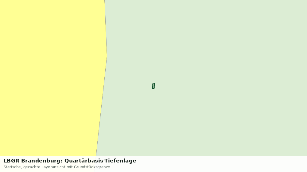 Statische Kartenansicht: LBGR Brandenburg: Quartärbasis-Tiefenlage