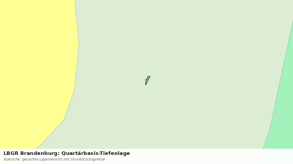 Statische Kartenansicht: LBGR Brandenburg: Quartärbasis-Tiefenlage
