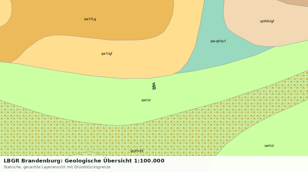 Statische Kartenansicht: LBGR Brandenburg: Geologische Übersicht 1:100.000