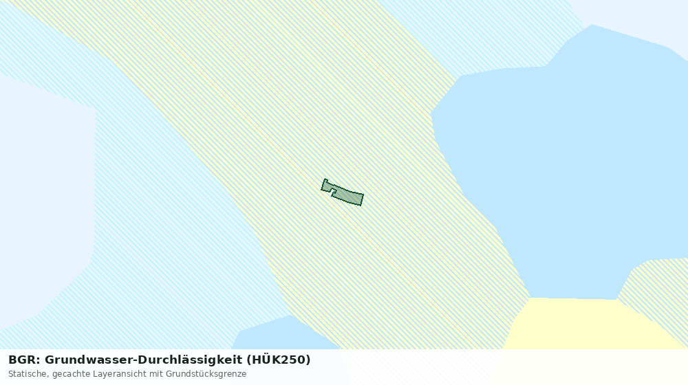 Statische Kartenansicht: BGR: Grundwasser-Durchlässigkeit (HÜK250)